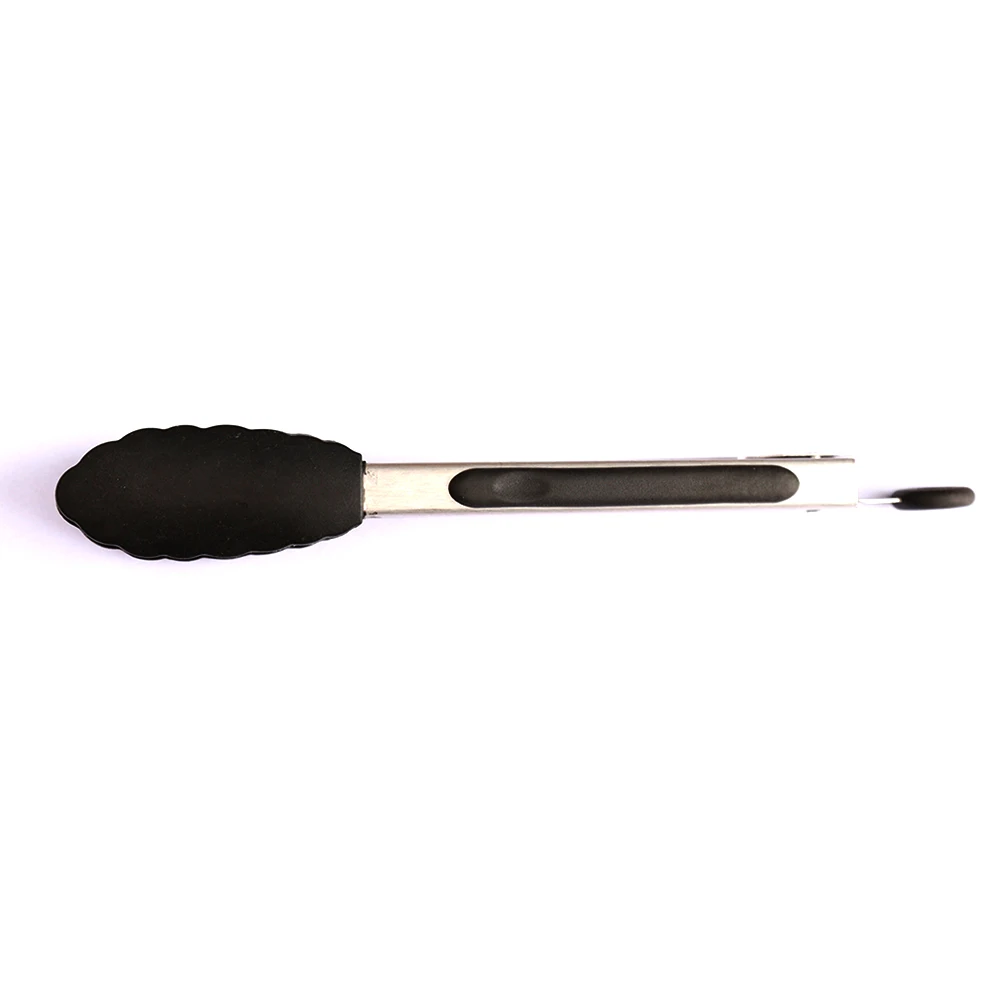 
Children mini size anti-scald clips 7inch Red 0.6mm thickness Silicone Food tongs 