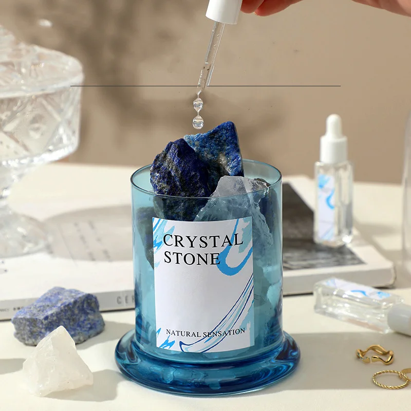 Home  Decorative Christmas Aromatherapy Wholesale Gift Aroma Decor Factory Produced Aroma Essential Oil Set Reed Diffuser stone