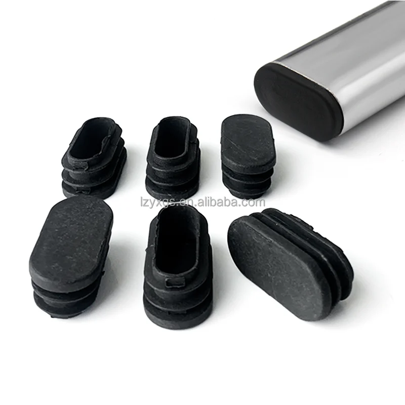 Oval Tube Plug Denier Shaped Plastic Tube Plug Furniture Table and Chair Anti-slip Wear-resistant Inner Plug