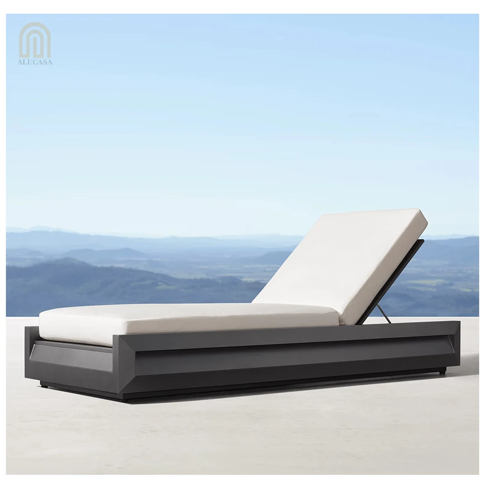 Alucasa China Manufacturer Direct Wholesale Pool Side Garden Daybed Chaise Lounge Outdoor Beach Chair