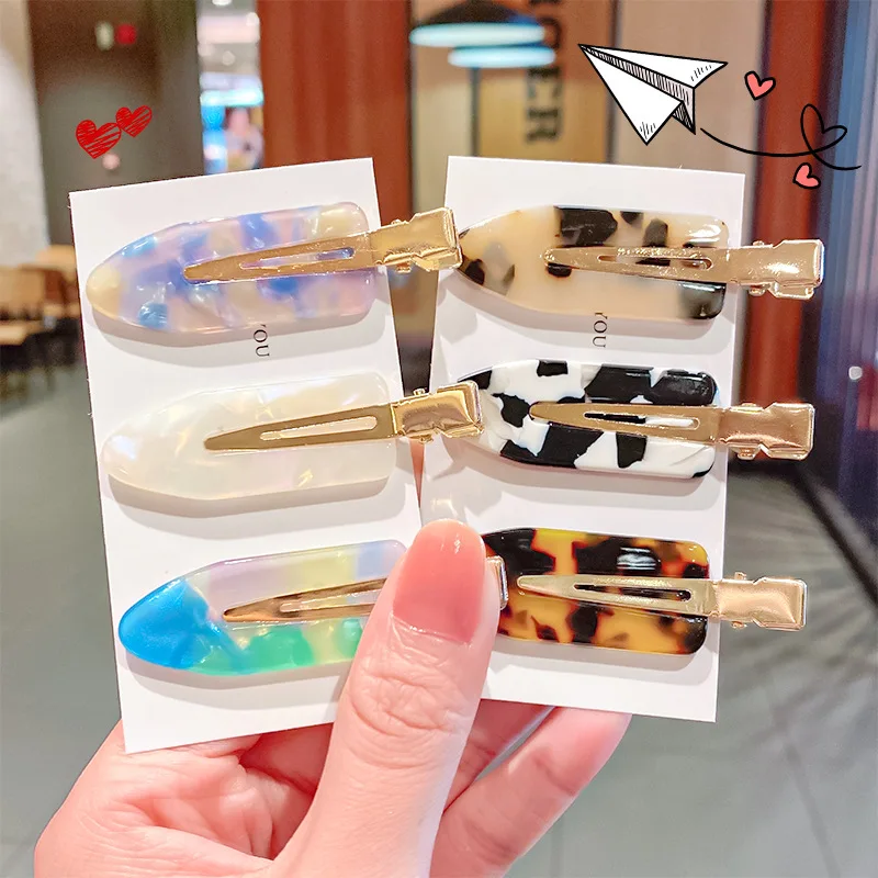 No Bend No Crease Hair Clips Metal Makeup Clips For Hair Styling Women Girls Professional Plastic Hair Clips