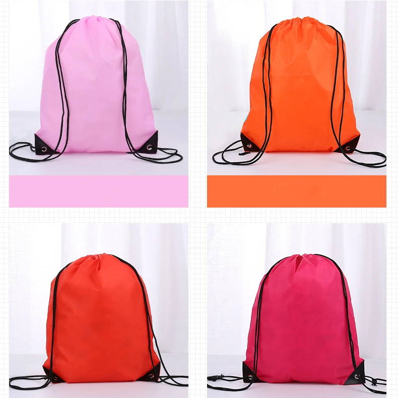 drawstring bag custom logo draw string polyester waterproof custom backpack drawstring bag