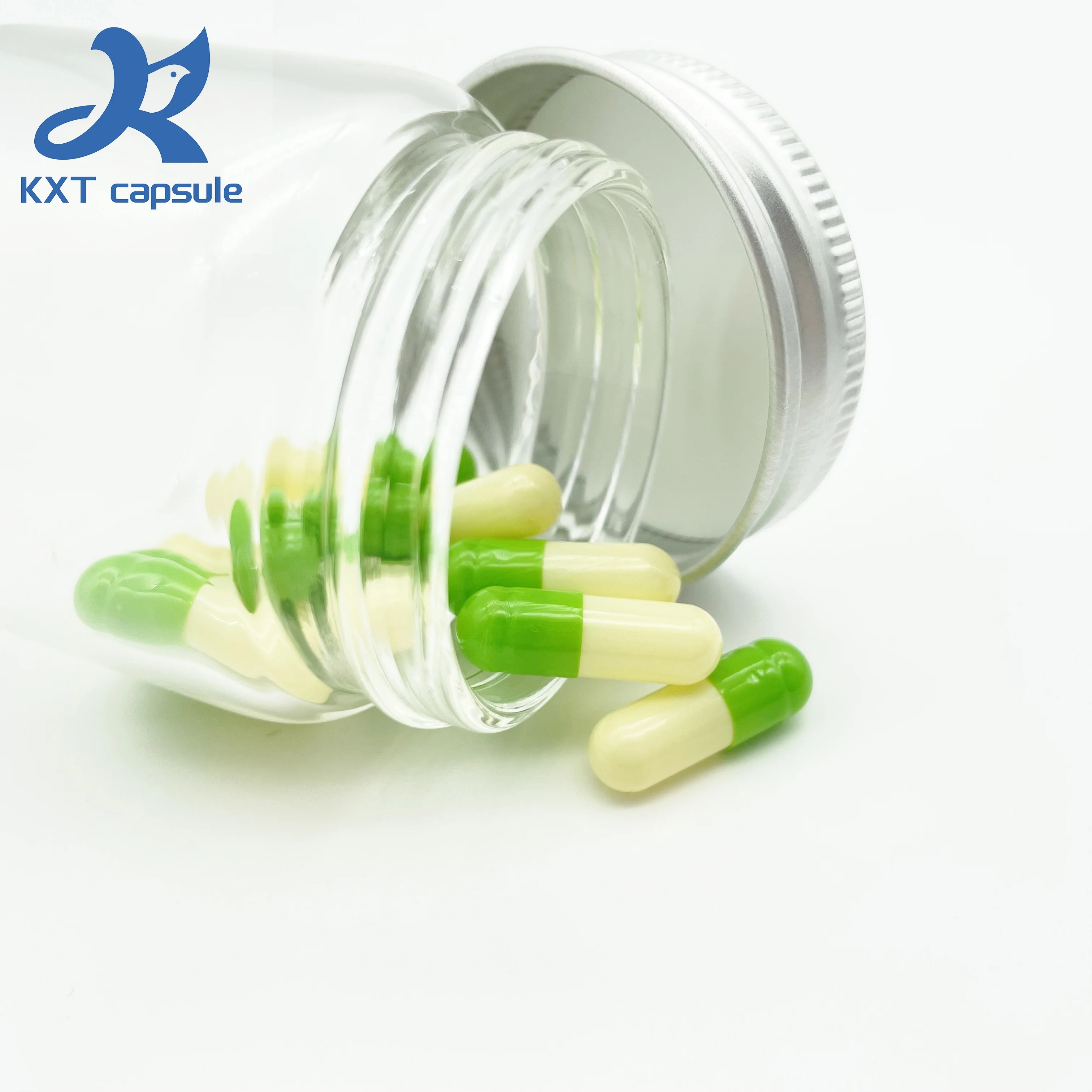 KXT Supply Separated Empty Capsules OEM Color Empty Gel Hard Gelatin Capsules Size #00 #0 #1 #2 #3 #4