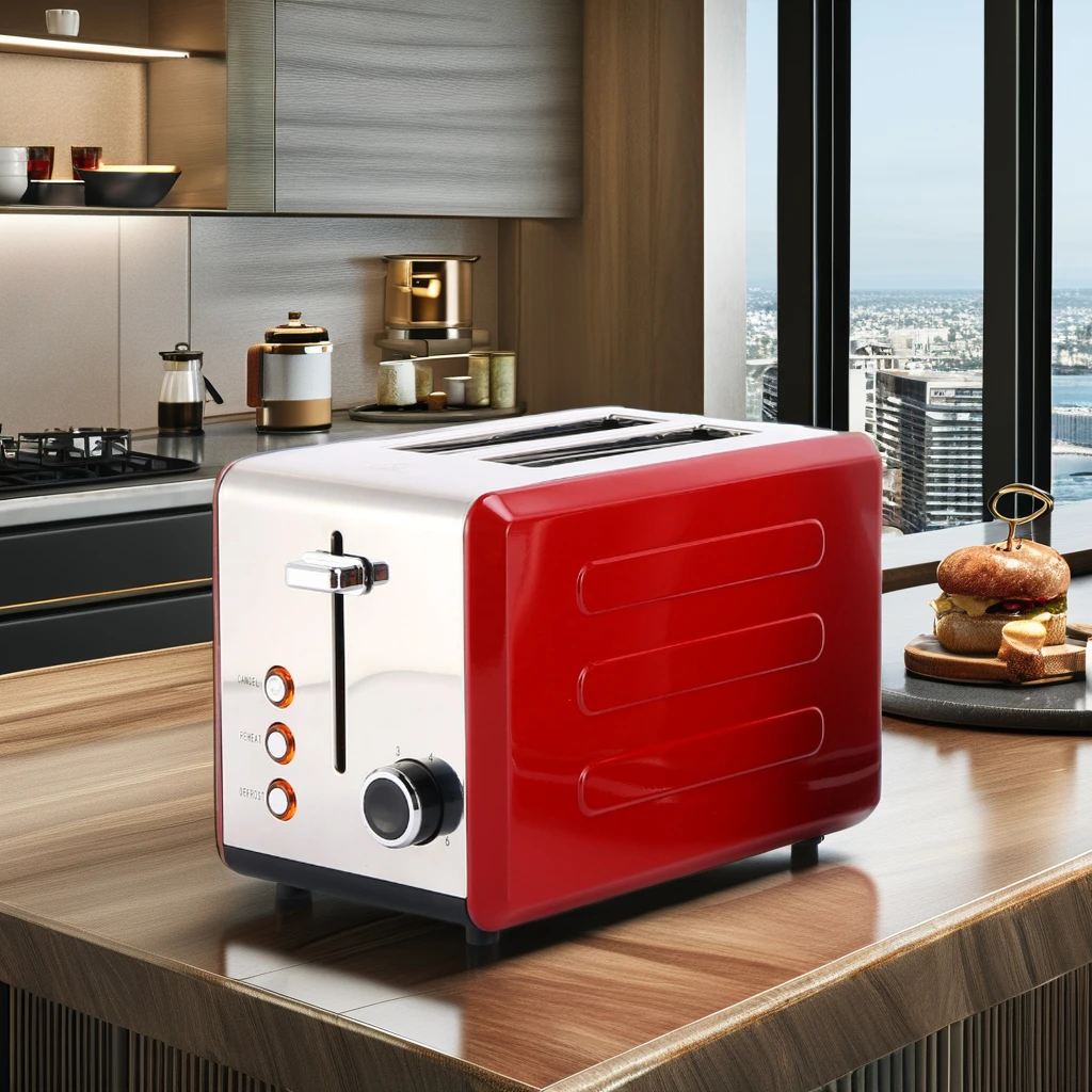 OUSHENG 2-Slice Auto Shut-Off Bread Toaster by Zhongshan Stainless Steel Multifunctional Electric Toaster Household Hotel Use