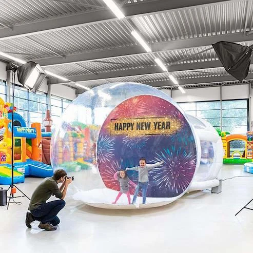 Outdoor Kids Party New Year Christmas Inflatable Balloon Bubble House Transparent Clear Igloo Dome Tent Inflatable bubble Tent