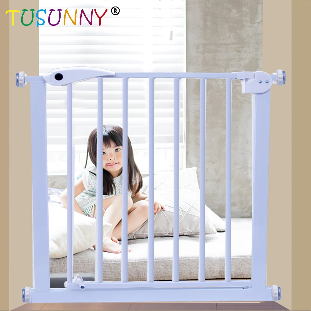 Expandable Foldable Door Gates Playpen Plastic Stairs Edge Kids Dog Retractable Pet Child Kid Baby Safety Gate For Baby