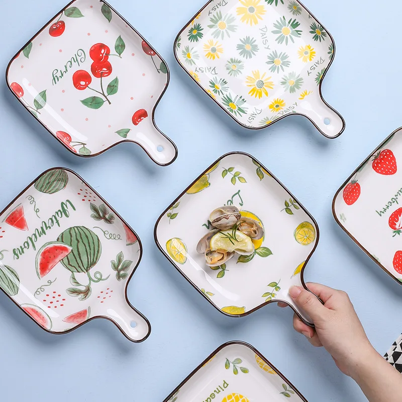 
AL Factory direct wholesale Cheap Restaurant Home Use Lasagna Pan Roasting Baking Dishes Ceramic Nordic Bakeware 