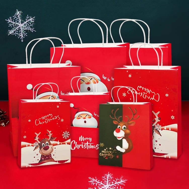 Fast delivery The best christmas tyvek paper bag gift bags cheap new design recycle kraft with factory prices