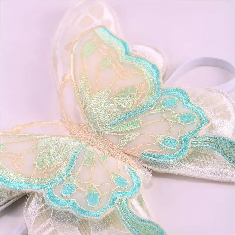 Wings Led Lights ala nylon For Kids Custom Christmas Wholesale Light Butterfly Wings Natural Crystal Rose Quartz Wings