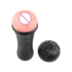 Hot Male Masturbator Vibration Pocket Pussy Real Vagina Oral Masturbation Cup Flashlight Shape Man Adult Vagina Sex Toy for Men