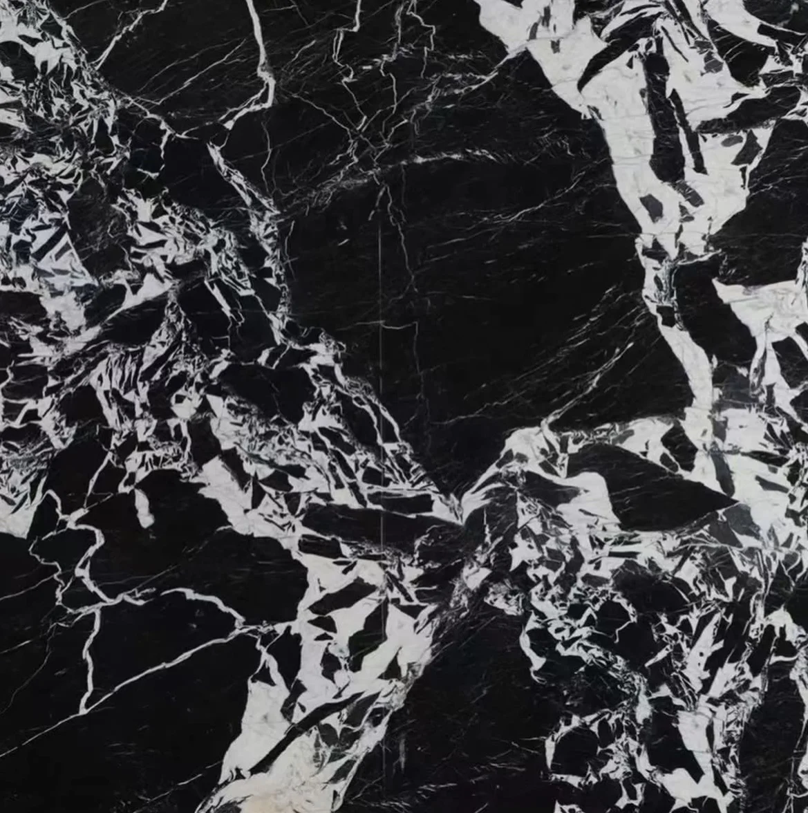 Most Popular Grand Antique Marble Plinth Side Table Celine Black Marble Nightstand Side Table Honed Surface