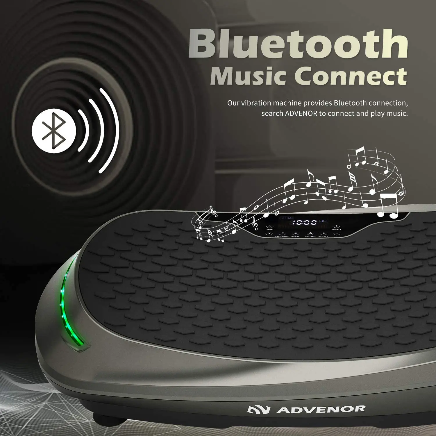 4D Vibration Plate Exercise Machine Triple Motor 120 Speed w/Loop Bands Whole Body Workout Fitness 3D/4D Vibration Platform