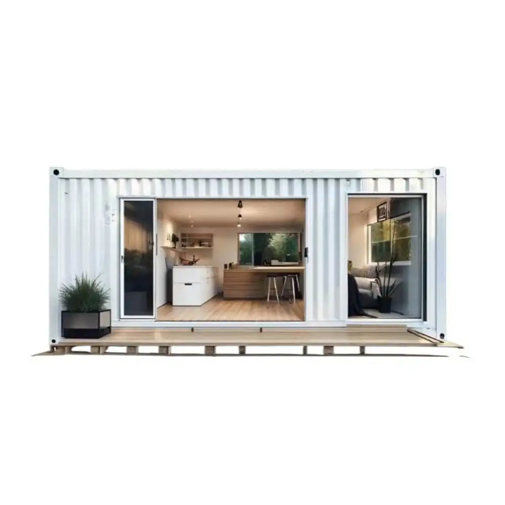 Practical and Modern Home Office Container House Mobile Workspace Designed for Hotels Made of Steel and Sandwich Panel