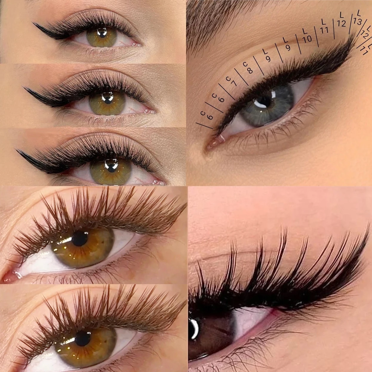 2024 new design foxy winged cat eye angel wing natural silk cateye full lash faux mink fox Fluffy eye lashes with private label