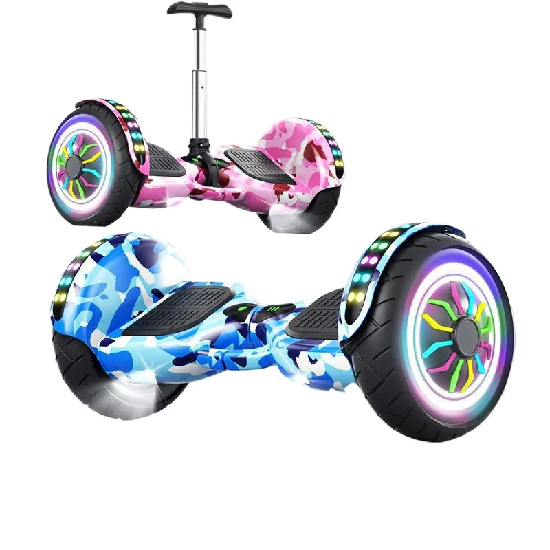 New electric balance car adult riding with lever lithium battery double-wheel cart 6-15 Year-old Electric Scooter For Child