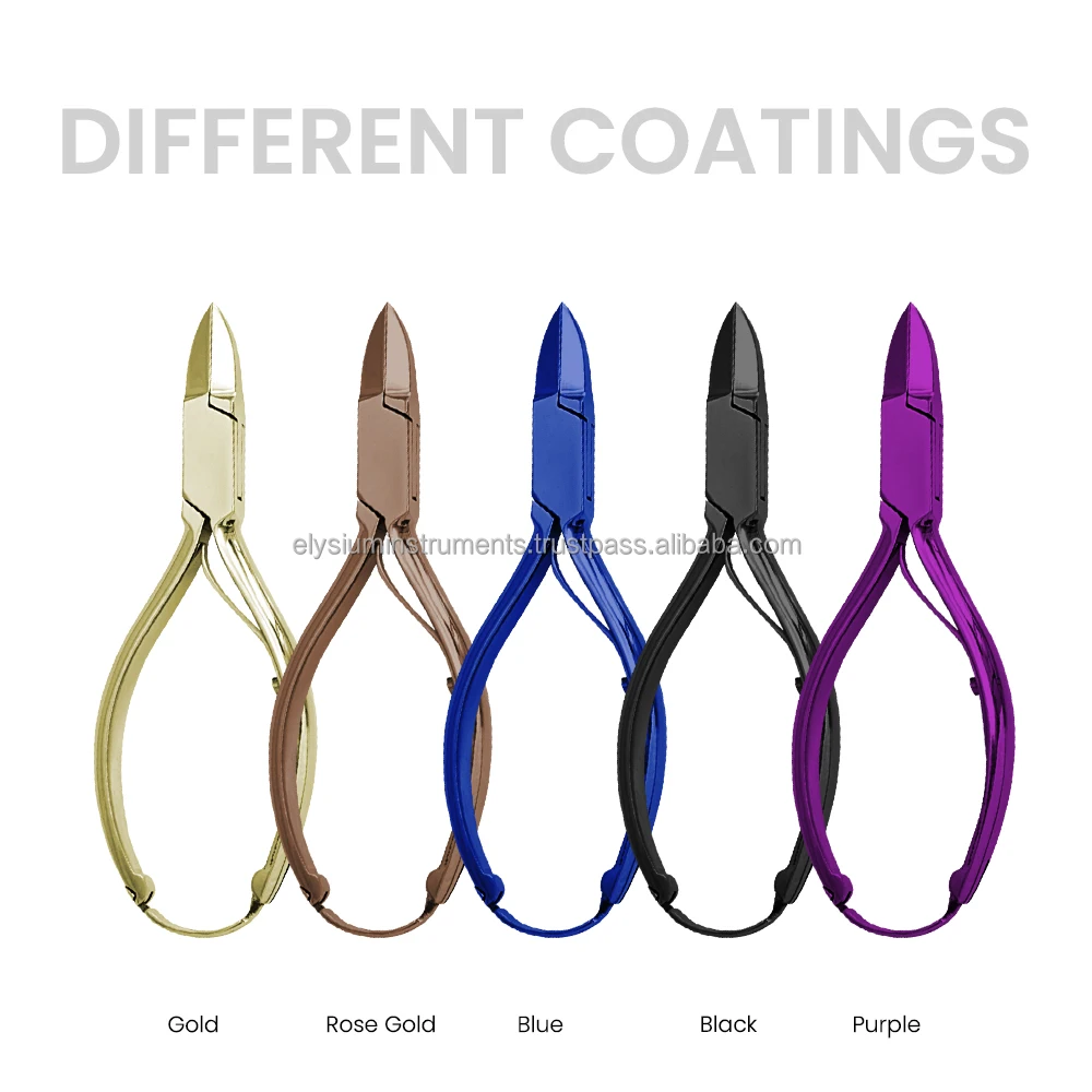 Beautiful Purple Pink Nail Clippers Straight Blade for Manicure Pedicure Salon OEM/ODM Customized Professional Toenail Cutter
