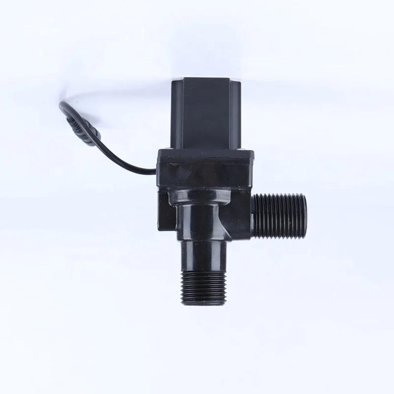 Plastic POM 1/2 Inch 6V 12V Black Solenoid Valve Sensor Faucet Taps Water Latching IR Sensor Faucet Valve