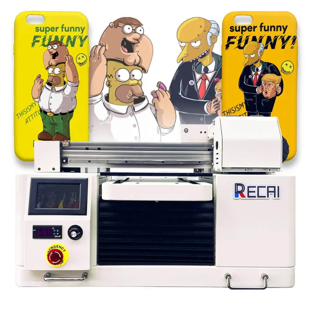 RECAI Certification Digital Sticker Printer Machine Flatbed UV Printer