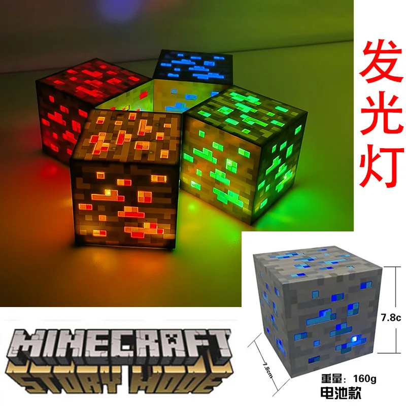 Мини-фонарик из коричневого камня светодиодный ночник USB перезаряжаемый для детей