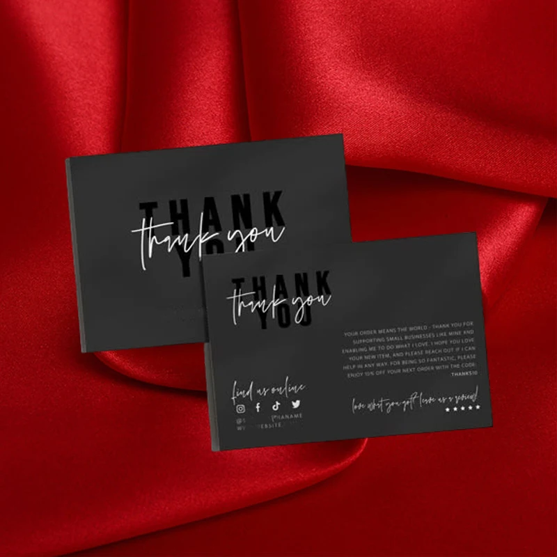Cheap Custom Design Custom LOGO Silver Gold Foil Card Printing Business shopping purchase card for Clothing Packaging