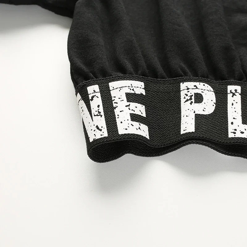 Wholesale Women Top Custom Ladies High Neck Shirts Women Casual Black Crop Tops