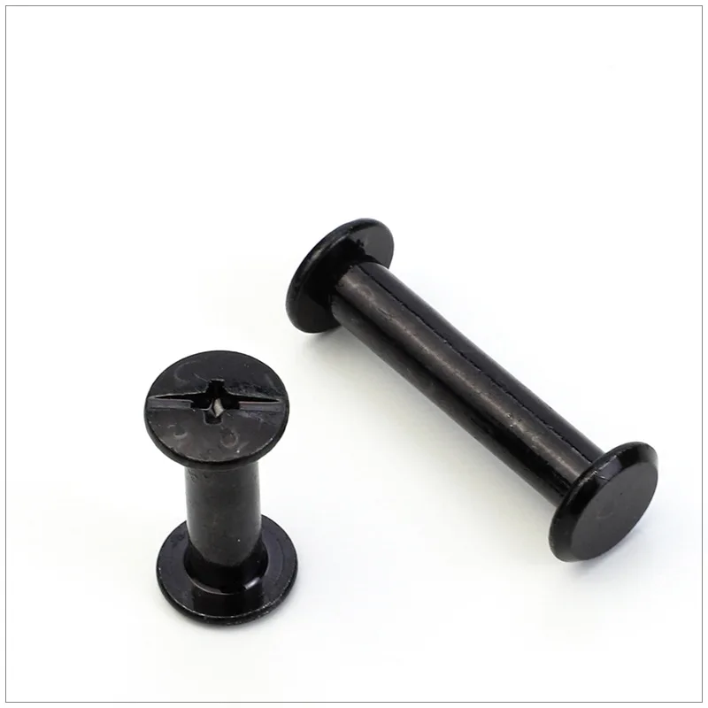 OEM M3 Slotted Small Black Chicago Book Screw Binding Screws