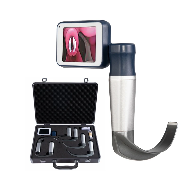 
production of high quality wholesale price video laryngoscope six reusable and disposable blade video laryngoscope 