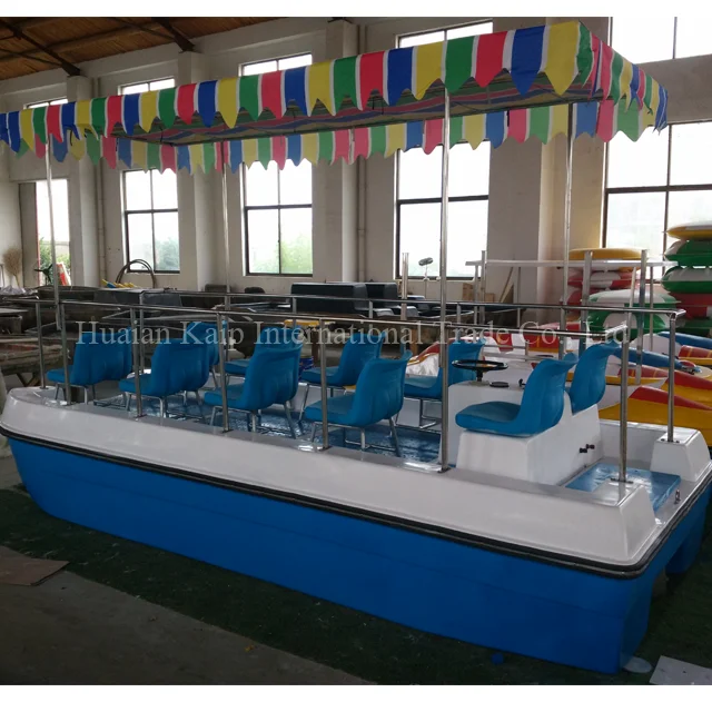 Electric water cruise boat with long standby time large capacity bus boat of 10 people suitable for family outings