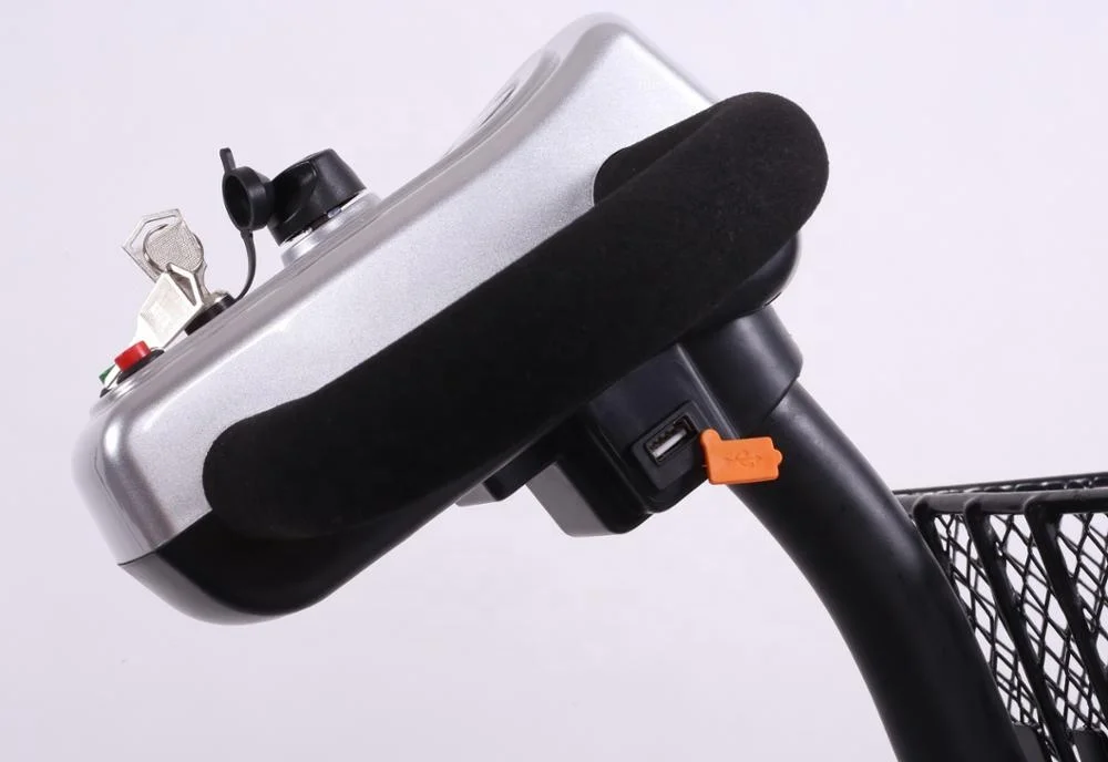 Mini electric foldable scooter mobility with four wheels