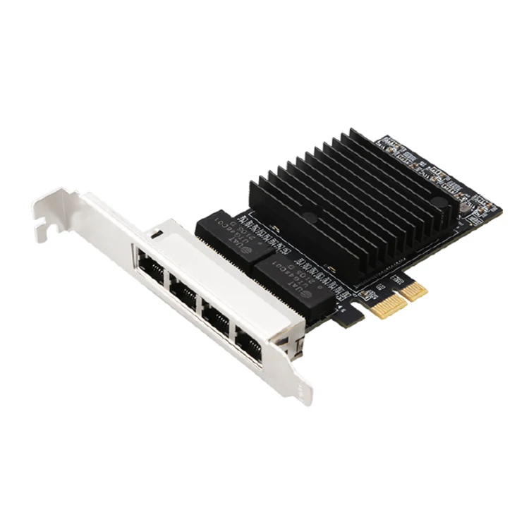 PCIe 1x Express Quad Port PCIe Intel 82571 4 Port Gigabit PCIe Network Card