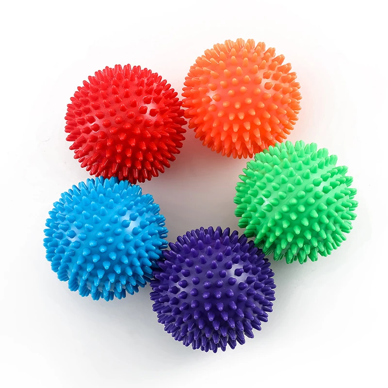 Hot selling Physical Spiky Massage Ball Portable Foot Back Muscle Deep fascia Release Spiked Massager Roller ball