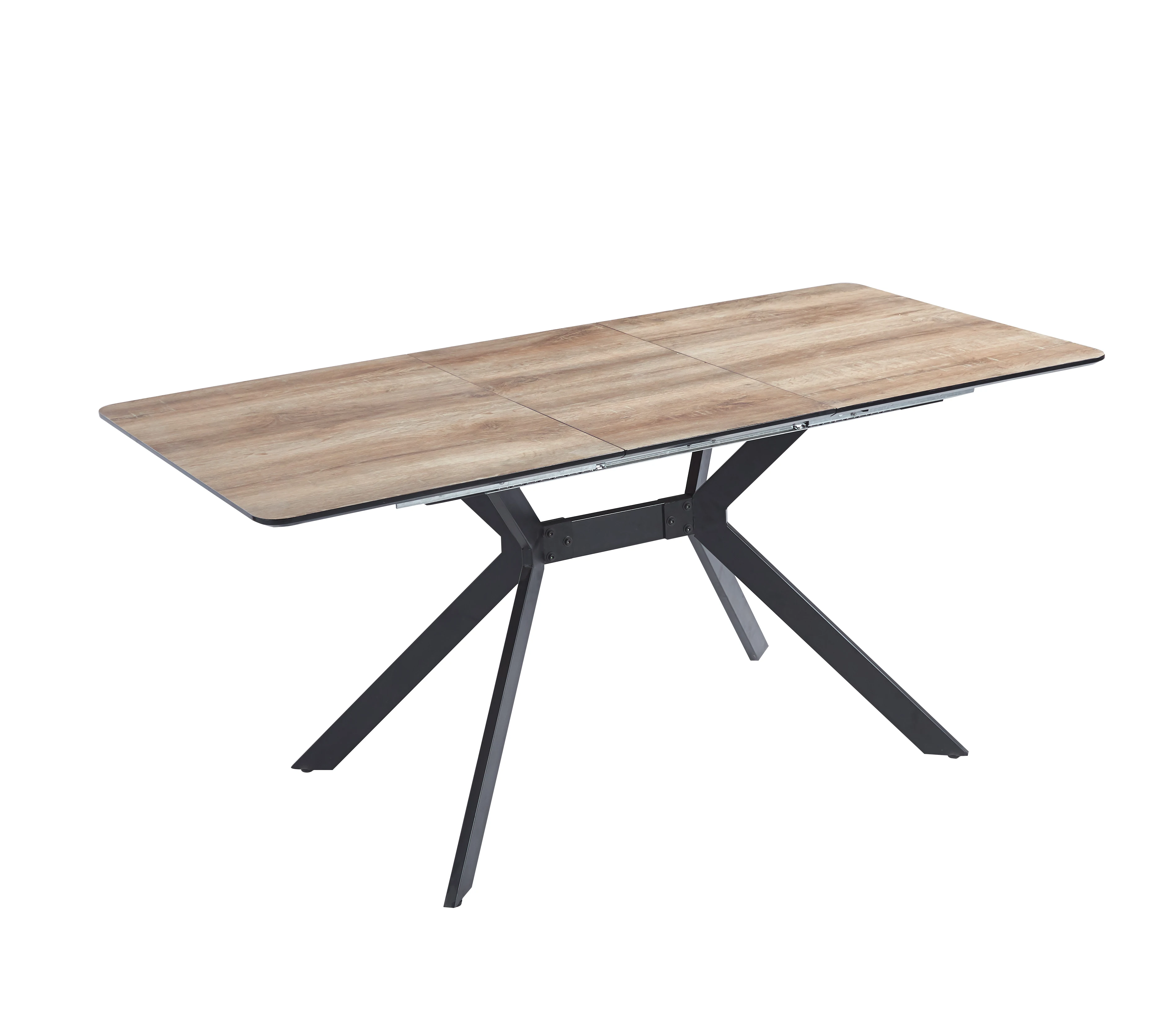 New Style Tempered Glass Top White painted MDF Home Dining Table And Chair Sets / Wooden Dining Table With 4 Chairs