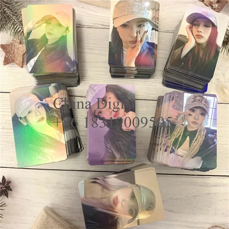 2024 Paper Photocard Kpop Freebies Printing Stars Laser Card Idol Photos Card