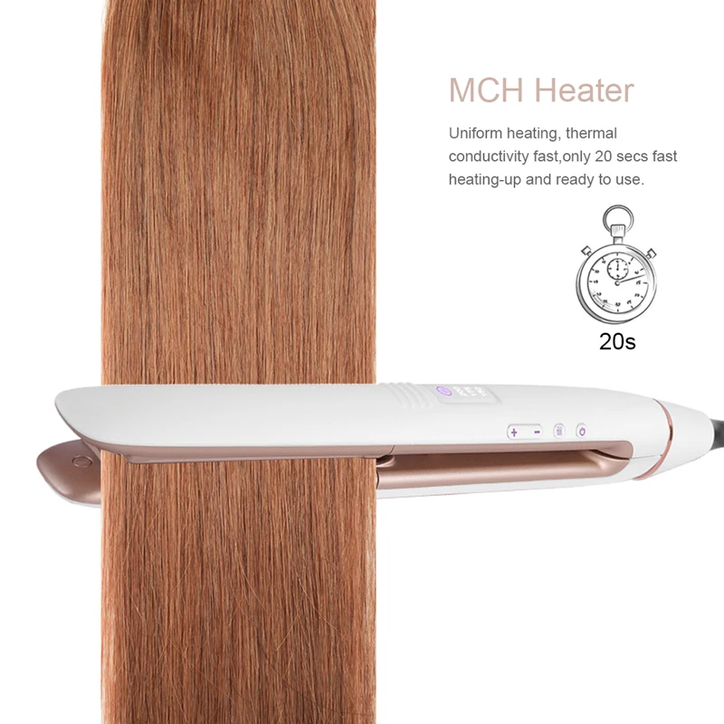 2 In 1 Hair Straightener Curler Salon Professional Ceramic Titanium Hair Straightener infrared anion Flat Iron Straight Iron