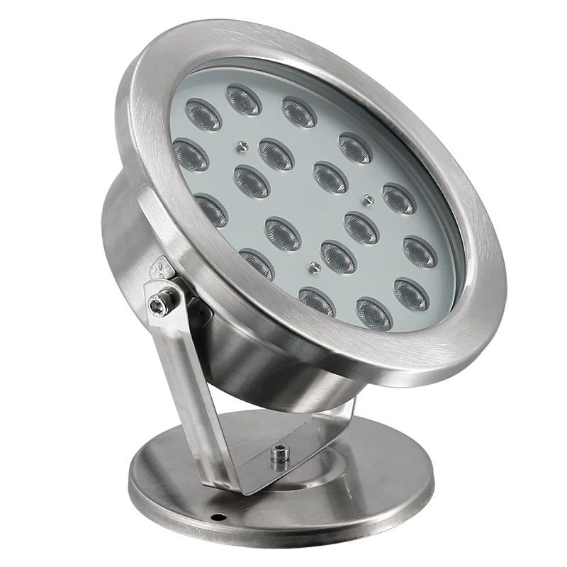 Underwater Light Rgb High Quality AC/DC24V Ip68 304 Pool Lights LED Single Color, RGB-DMX AC /DC 24V Stainless Steel D160*210mm