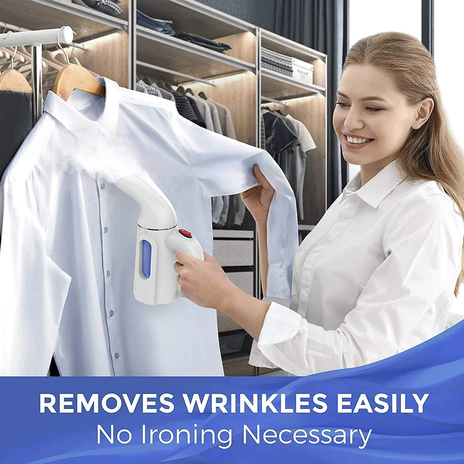 Portable Garment Wrinkle Remover for Travel and Home Use Handheld Steam Iron