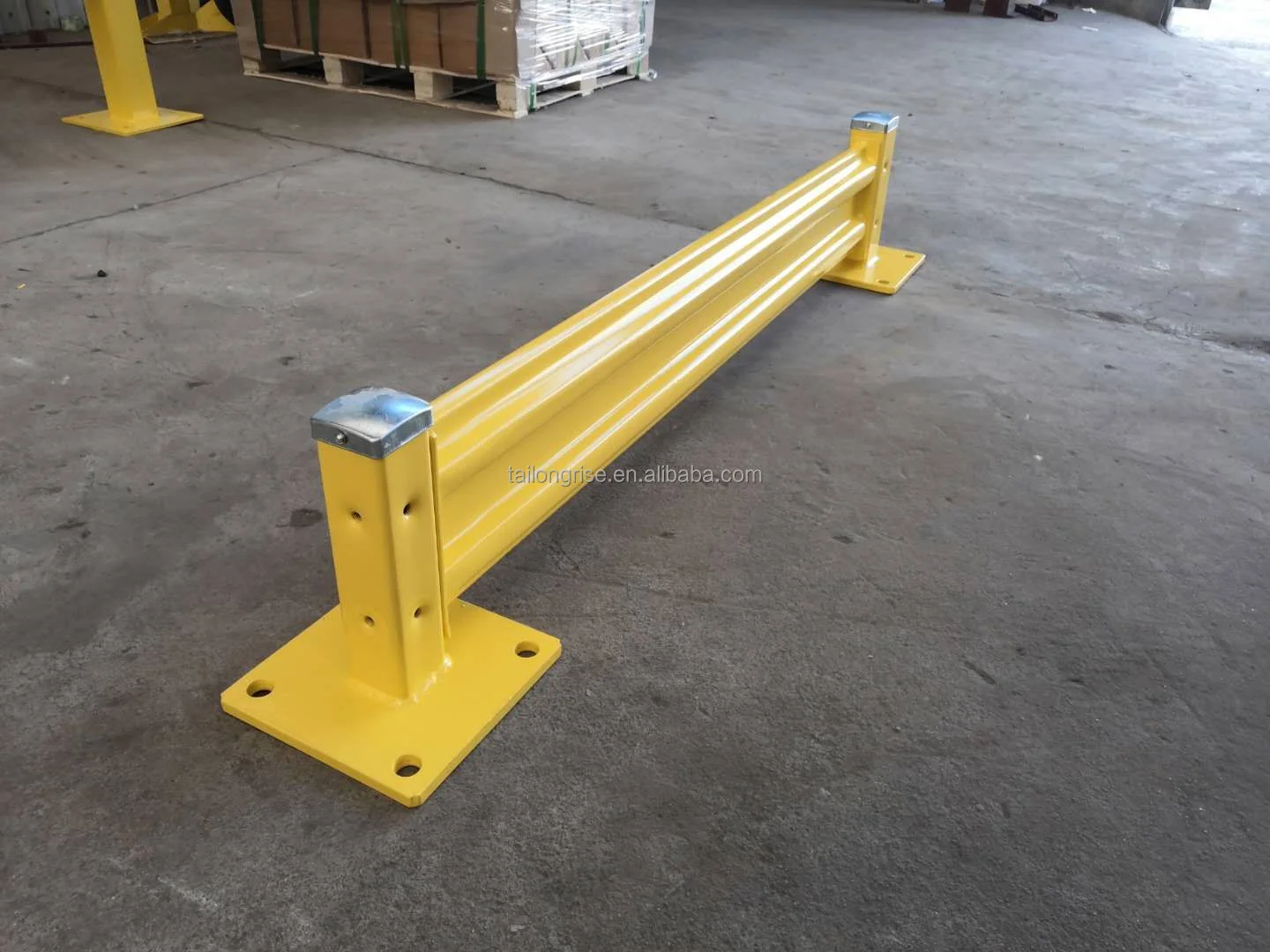 Heavy Duty Steel Post for Guard Rails 12 inch Height, Holes on Three Sides for Line or Right Angle Joint