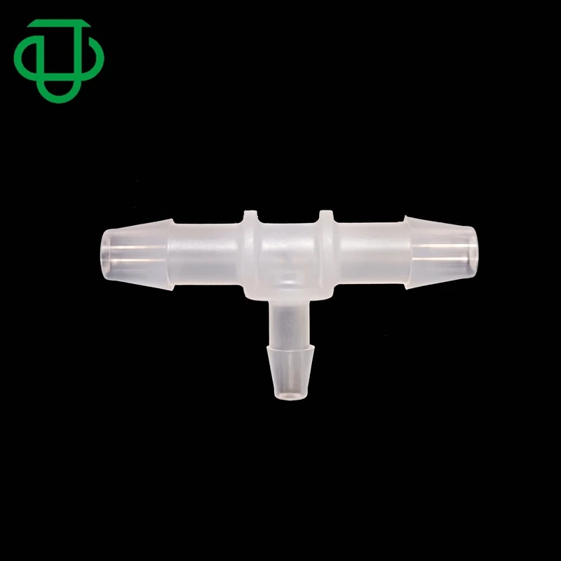 6-4-6mm T Shape 3 Way Pipe Joint Tube Fitting Plastic Medical Hose Barbed Tee Reducing Tube Connector
