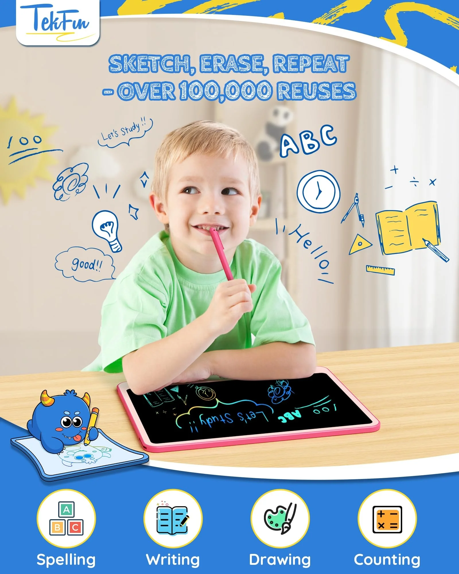 New Trending Products 2024 Gift For Kids Toys Digital Writing Pads Kids Writing Tablets 12 Inch Lcd Writing Tablet For Kids