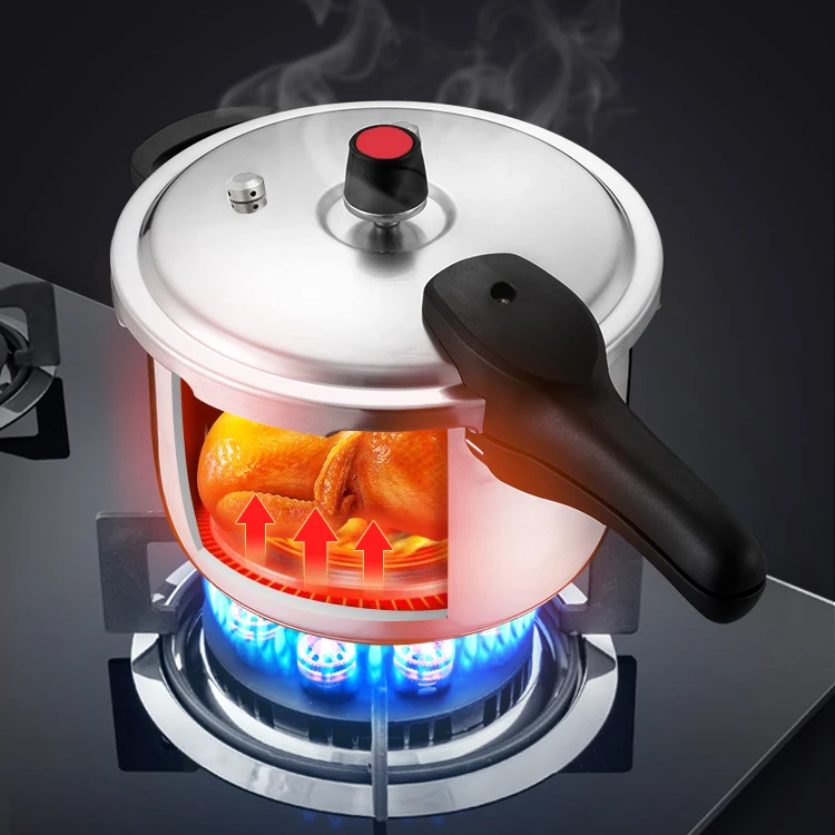 Скороварка из нержавеющей стали, кастрюля для тушения, супа, кастрюля, кухонная посуда, кухонный инструмент, газовая индукционная плита, пароварка, Поварская Коммерческая