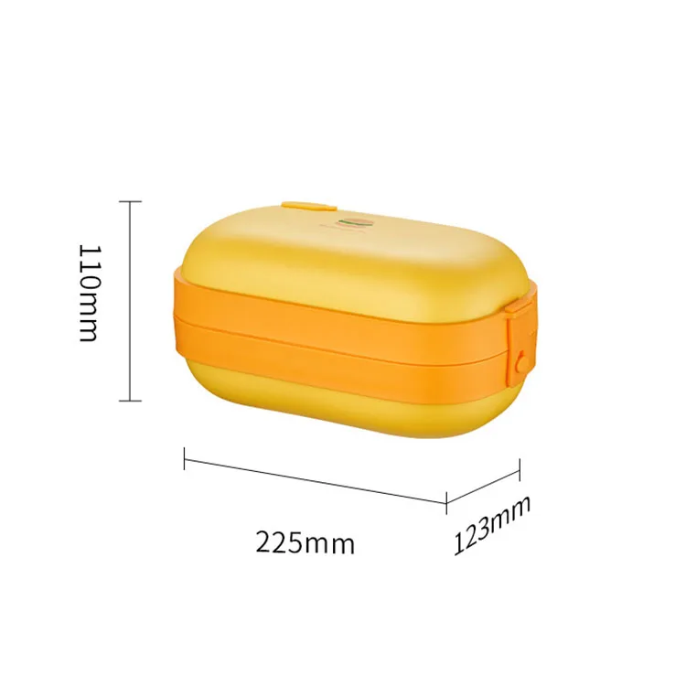 portable Double liner design 120W electric lunch heating box for home office
