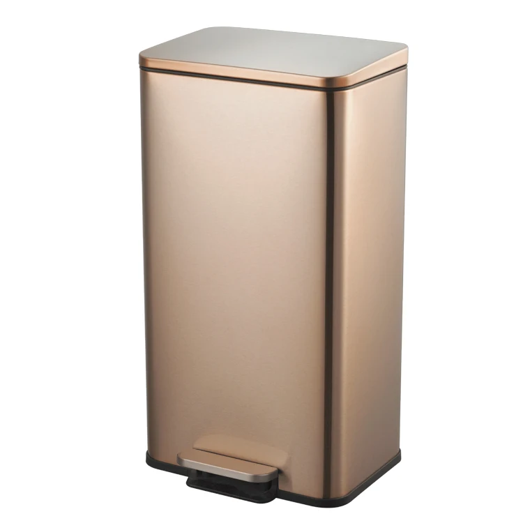 Classification Recycle Trash Can Colored Brushed Stainless Steel Garbage Bin for Home Kitchen