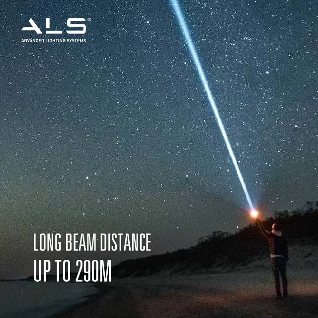 ALS 12000 lumens rechargeable LED powerful torch light super bright flashlight