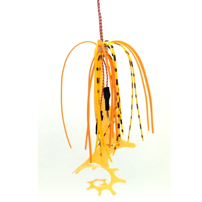 Крючки для морской рыбалки силиконовый резиновый галстук Дракон 13 # двойные крючки ручной работы с бородкой