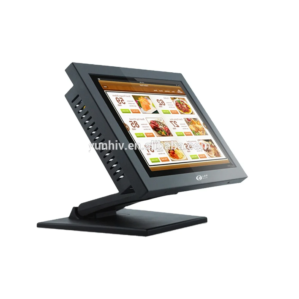Factory price 15 inch Embedded open frame Touch Screen All-in-One PC Desktop fanless Dual Core Computer industrial monitor