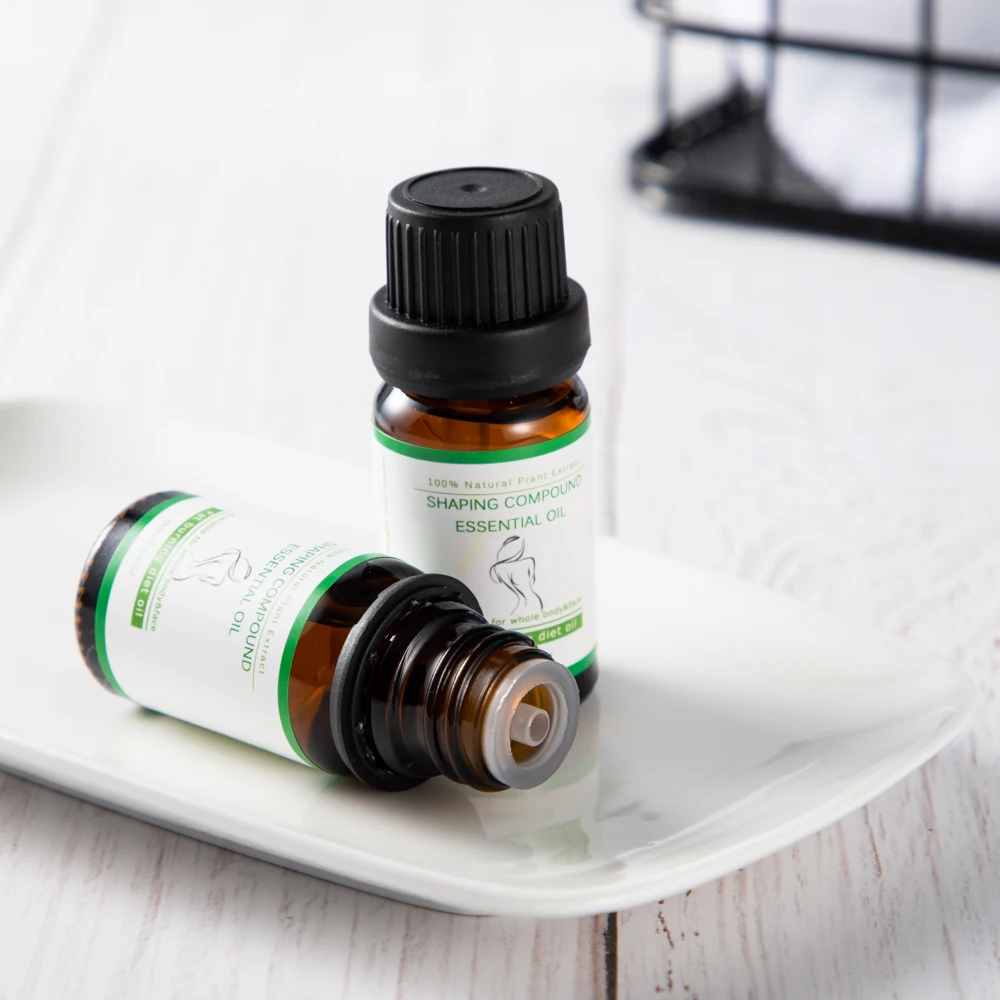 10ML Wholesale Natural Organic body cellulite slimming oil body fat burning weight loss essential oil drops