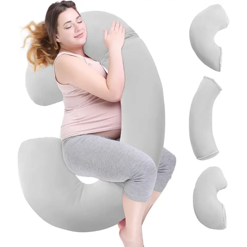 C-образная подушка для беременных Подушка съемная и регулируемая охлаждающая кормления грудью