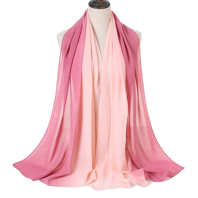 32s soft Modal Material Latest Hijab Fashion Ombre Hijab Fashion Gradient Color  Scarves Hijab