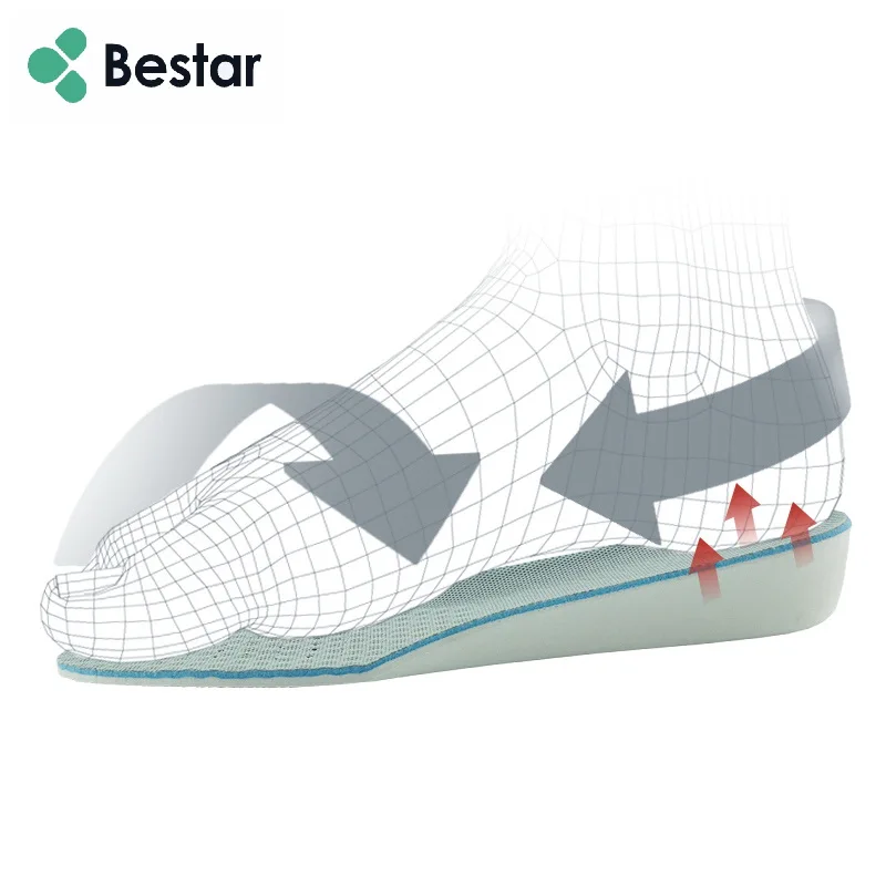 Popular foot insoles EVA height increasing anti slip height insole insole for increase height