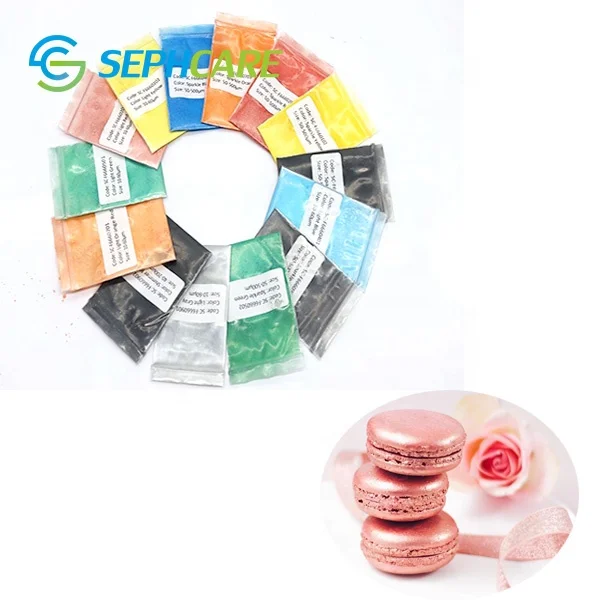 Sephcare Food Coloring Candy Pearl Mica Powder Gold Edible Glitter Food Additive for cakes